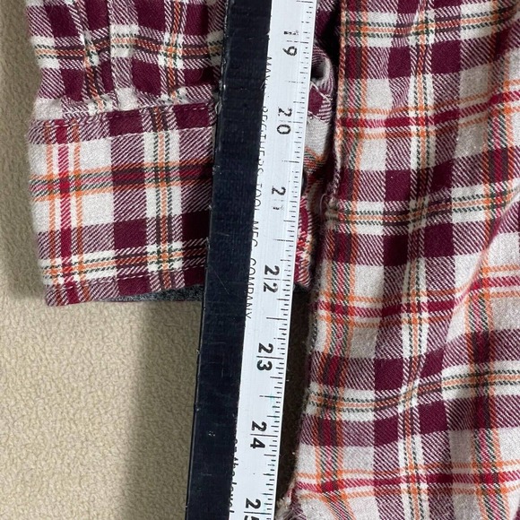 Roots Canada Long Sleeve Flannel Shirt Womens S Multicolor Plaid‎ Pockets Cotton - Picture 6 of 11